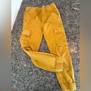 Okaidi Boys Mustard Yellow Cargo Joggers Cotton Size 134cm 8-9T Okaidi Slim